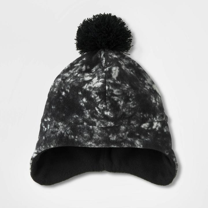 Boys' Tie-dye Earflap Hat - Cat & Jack Black