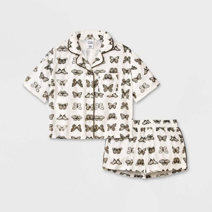 Girls' Coat Pajama Set - Art Class Cream