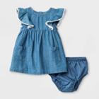Baby Girls' Denim Dress - Cat & Jack Blue Newborn, Girl's