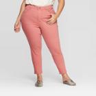 Women's Plus Size High-rise Skinny Jeans - Universal Thread Pink
