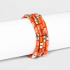 Shell Beaded Stretch Bracelet Set 4pc - A New Day Red