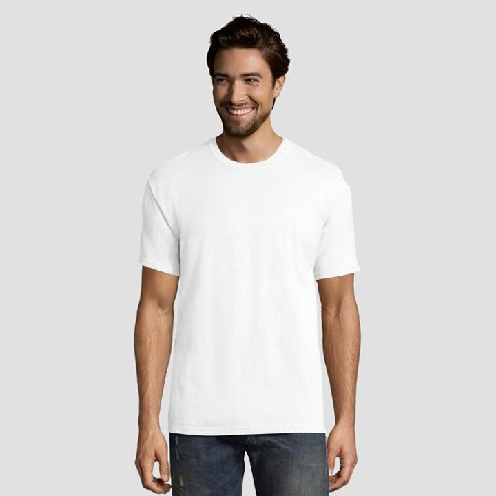 Petitehanes 1901 Men's Short Sleeve T-shirt - White