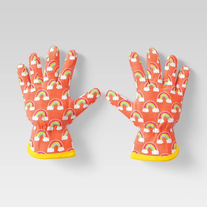 Sun Squad Kid's Gardening Gloves - Peach - Sun