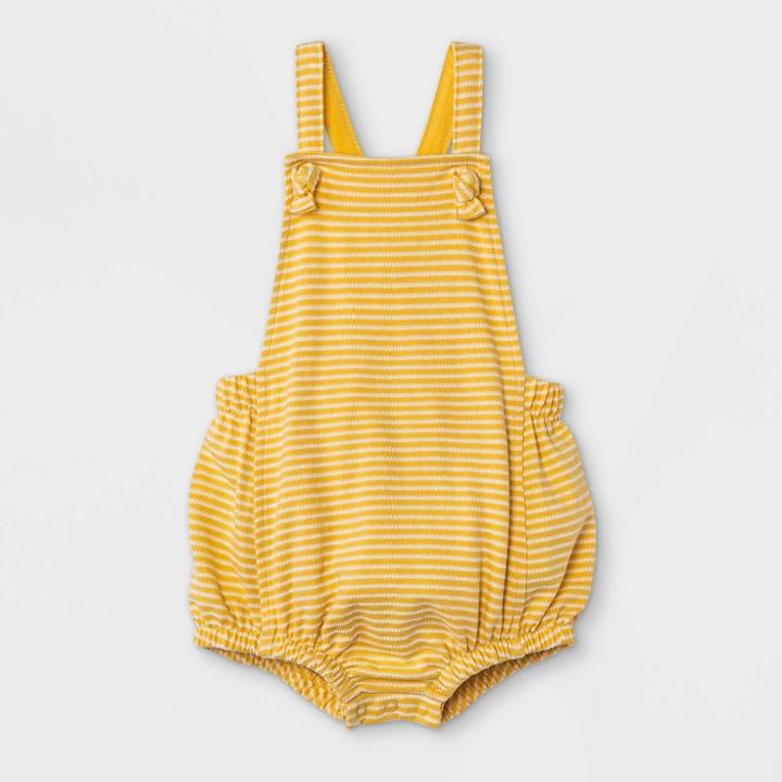 Baby Boys' Bubble Romper - Cat & Jack Yellow Newborn