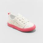 Toddler Luka Star Print Double Zipper Apparel Sneakers - Cat & Jack White