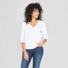 Women's Long Sleeve V-neck Pullover - A New Day