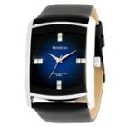 Target Men's Dressy Sport Leather Strap Watch - Black