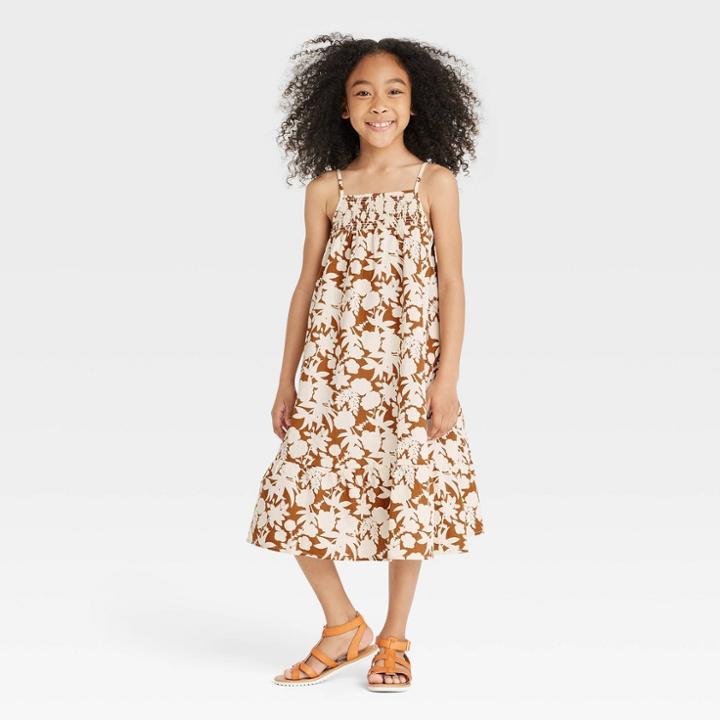 Girls' Sleeveless Maxi Dress - Cat & Jack Brown