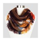 Women's Sylvia Alexander Fashion Scarf - Brown Plaid