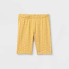 Girls' Mid-length Bike Shorts - Cat & Jack Mustard