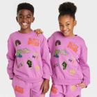 No Brand Black History Month Kids' Multi Art Pullover Sweatshirt - Purple