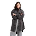 Women's Checkered Oversized Shirt Jacket - Rachel Comey X Target Dark Gray Xxs