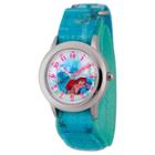 Girls' Disney Princess Ariel Stainless Steel Time Teacher Watch - Blue, Girl's