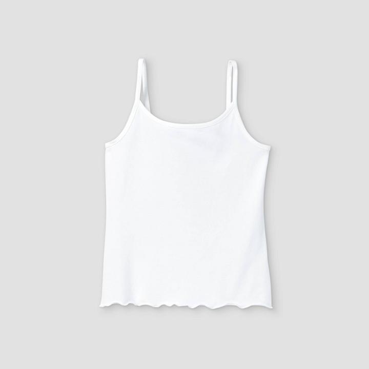Girls' Lettuce Edge Tank Top - Art Class White