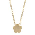 Women's Journee Collection Flower Pendant Necklace In Sterling Silver - Gold