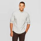 Men's Standard Fit Long Sleeve Northrop Poplin Button-down Shirt - Goodfellow & Co Heather Gray S, Men's, Size: Small, Grey Gray