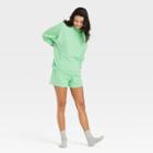 Women's French Terry Oversized Pullover Lounge Sweatshirt - Colsie Green
