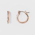 Drop Hoop Earrings - A New Day Rose Gold