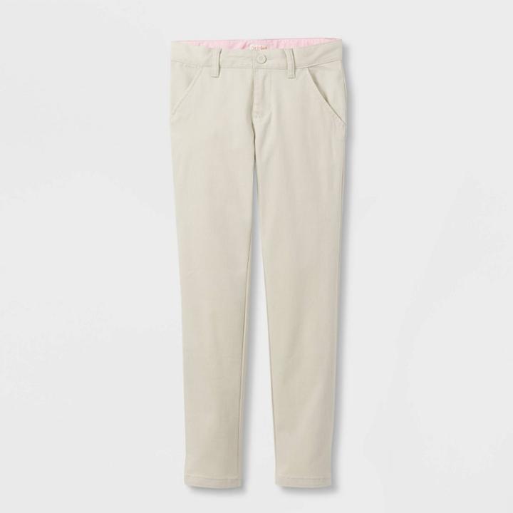 Girls' Skinny Uniform Chino Pants - Cat & Jack Light Khaki