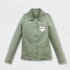 Girls' Patch Utility Shirt Jacket - Cat & Jack Green