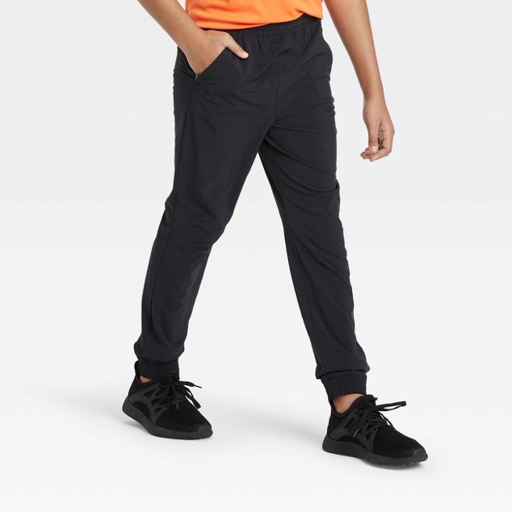 Boys' Stretch Woven Jogger Pants - All In Motion Black