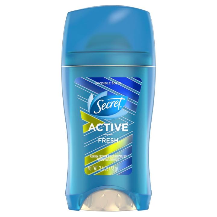 Target Secret Active Fresh Invisible Solid Antiperspirant And Deodorant