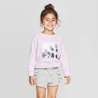 Toddler Girls' Long Sleeve Sweatshirt - Art Class Purple