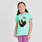 Petitegirls' Short Sleeve Flip Sequin Sloth T-shirt - Cat & Jack Mint S, Girl's, Size: