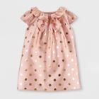 Toddler Girls' Holiday Dot Dress - Just One You Made By Carter's Peach 4t, Girl's, Pink