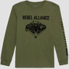 Men's Star Wars Galaxy's Edge Rebel Alliance Long Sleeve T-shirt - Green