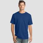 Hanes Men's 4pk Short Sleeve Comfort Wash T-shirt - Deep Blue