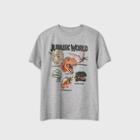 Universal Boys' Short Sleeve Jurassic World T-shirt - Gray