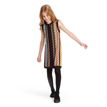 Girls' Colore Zig Zag Sleeveless Crewneck Sweater Dress - Missoni For Target Xl, Women's, Pink Brown