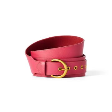 Wide Leather Belt - Sergio Hudson X Target Pink