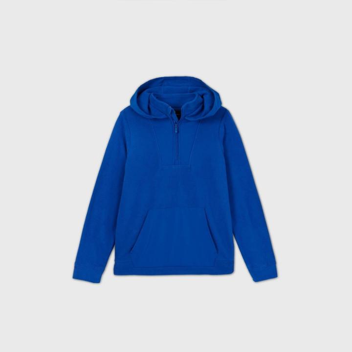 All In Motion Boys' Fleece 1/4 Zip Pullover Hoodie Sweatshirt - All In