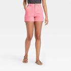 Women's High-rise Carpenter Shorts - Universal Thread Pink