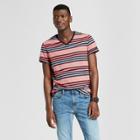 Men's Striped Short Sleeve Novelty T-shirt - Goodfellow & Co Georgia Peach