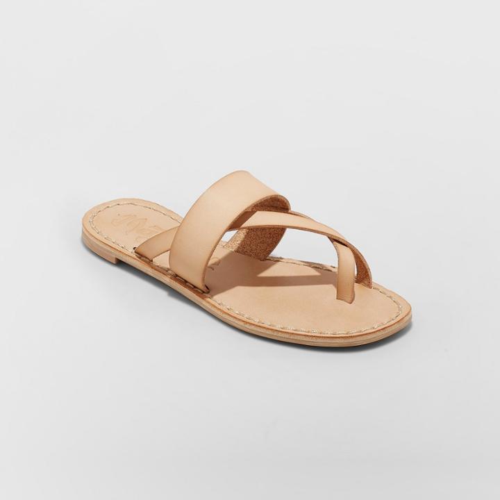 Women's Mad Love Kaden Monochromatic Flip Flop Sandals - Tan