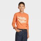 Boys' 'thankful To Be Together' Long Sleeve Graphic T-shirt - Cat & Jack Orange