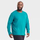 Men's Long Sleeve Performance T-shirt - All In Motion Turquoise