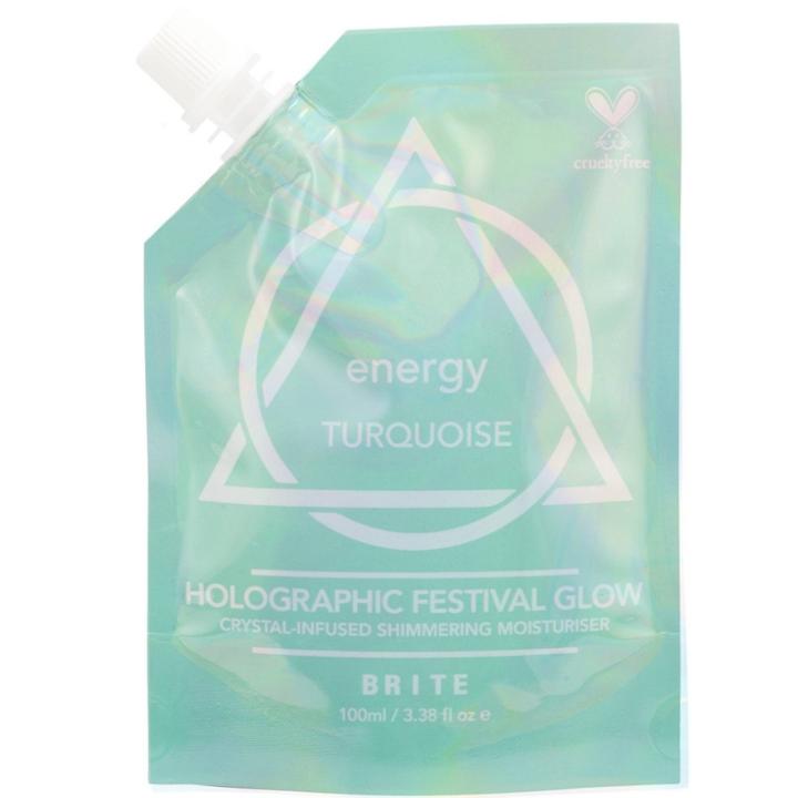 Brite Festival Glow Shimmering Energy Moisturiser Turquoise