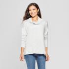 Women's Long Sleeve Turtleneck Top - Knox Rose Heather Gray