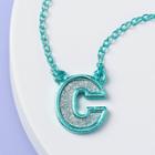 Girls' 'c' Necklace - More Than Magic Teal, Blue