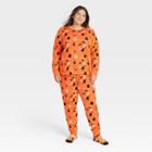 Women's Plus Size Halloween Matching Family Pajama Set - Hyde & Eek! Boutique Orange
