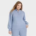 Women's Plus Size Mock Turtleneck Pullover Sweater - Universal Thread Blue