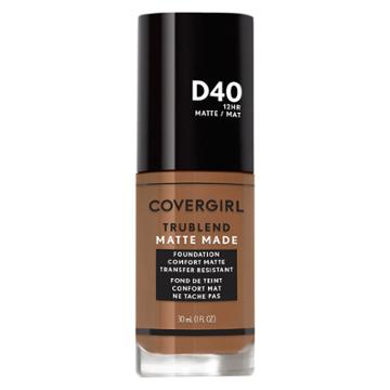 Covergirl Trublend Matte Made Foundation D40 Deep Bronze