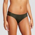 Mossimo Women's Modern Double Strap Hipster Bikini Bottom - Green Olive -