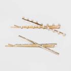 Glass Pearl Bobby Pin Set 2pc - A New Day Gold