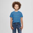 Boys' Short Sleeve Stripe T-shirt - Cat & Jack Blue