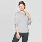 Women's Casual Fit Long Sleeve Hooded T-shirt - A New Day Heather Gray